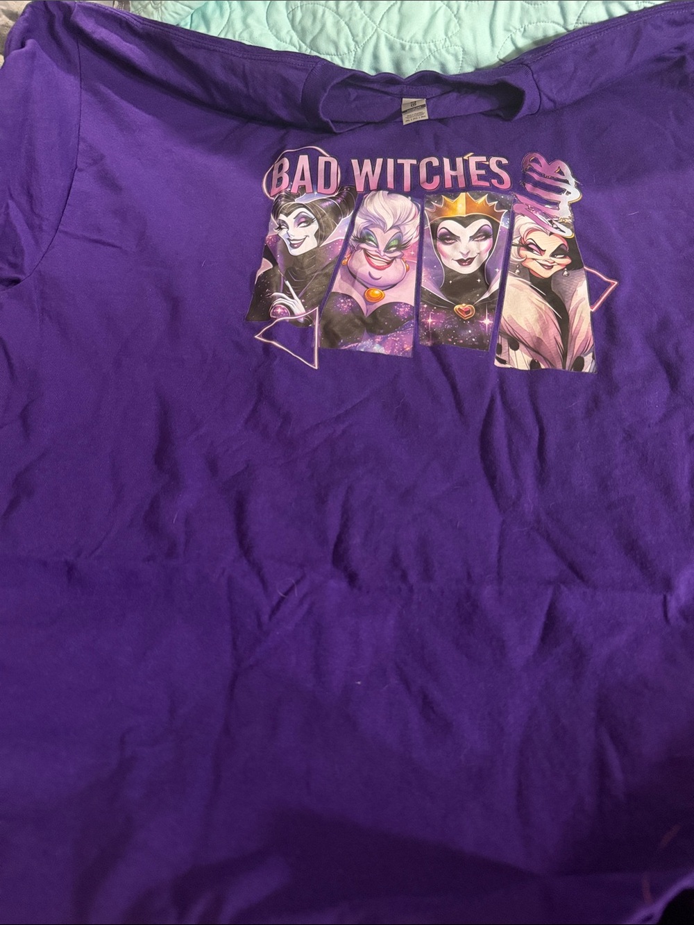 Bad Witches Purple Graphic Kids Tee